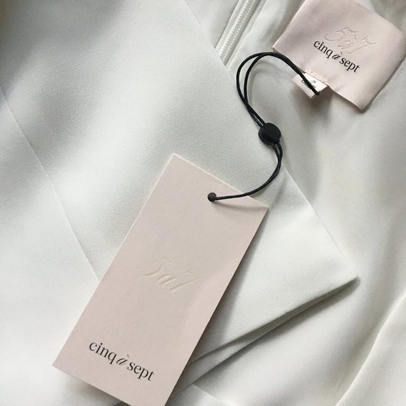 Cinq à Sept “Amara” choker collar crop top — BNWT - Picture 6 of 6